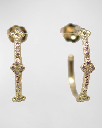 Diamond Crivelli Hoop Earrings