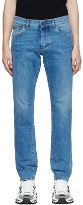 Blue Slim Fit Jeans-AB