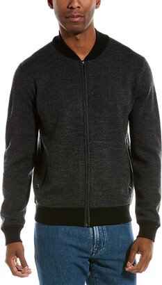 Merino Wool Bomber Jacket-AA