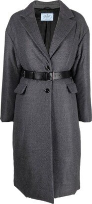 Belted Wool Coat-AB