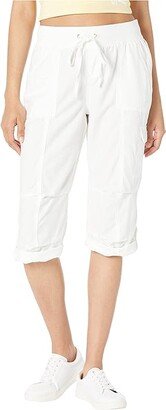 Crop Cargo Pants (Bright White) Women's Casual Pants