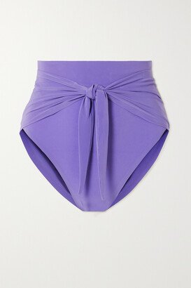 Diaper Knotted Bikini Briefs - Purple