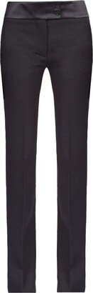 Tuxedo straight-leg tailored trousers