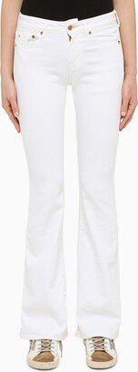 WASHINGTON DC White flared jeans in cotton