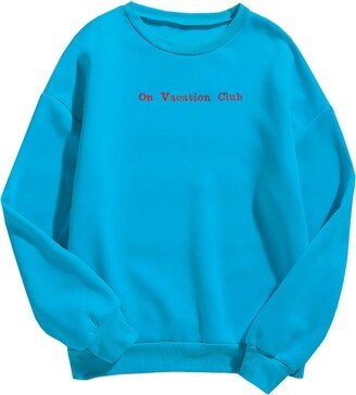 Quillattire Blue On Vacation Club Sweatshirt