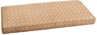 Humble and Haute Sunbrella Beige Orange Indoor/ Outdoor Bench Cushion 37 to 45 by Humble + Haute