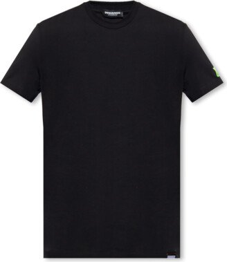 Cotton T-shirt With Logo - Black-AB