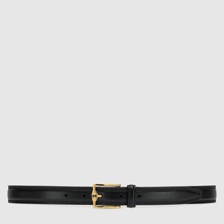 Belt with rectangular buckle