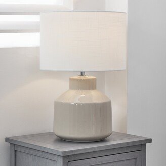 Pacific Lifestyle Nora Crackle Effect Table Lamp Cream