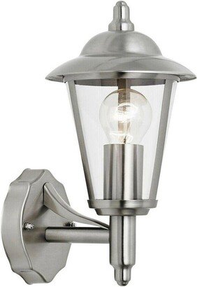 Loops IP44 Outdoor Wall Lamp Stainless Steel Traditional Lantern Porch Door