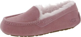 Ansley Womens Suede Comfy Moccasin Slippers