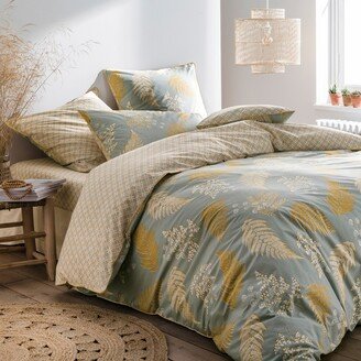 La Redoute Interieurs Fougère Leaf 100% Cotton Percale 200 Thread Count Duvet Cover