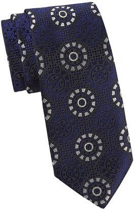 Medallion Woven Silk Tie