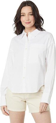 Signature Oxford Shirt (White) Women's Clothing