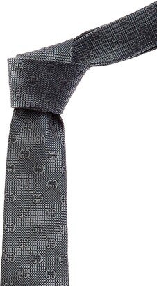 Grey Gg Silk Tie