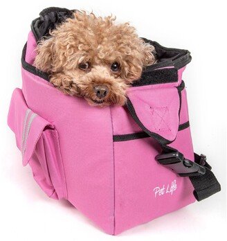 Over-The-Shoulder Back-Supportive Fashion Sporty Pet Dog Carrier w/ Pouch