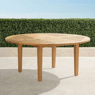 Classic 60 Teak Round Gathering Table in Natural Finish