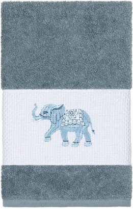 Quinn Embellished Hand Towel - Teal