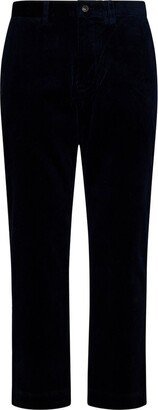 Belt-Looped Tapered-Leg Trousers-AB