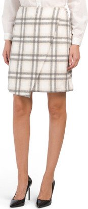 TJMAXX Plaid Mini Wrap Skirt For Women