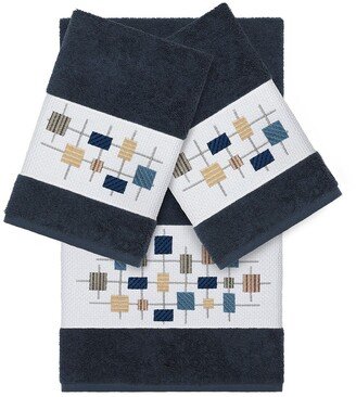 Khloe 3-Piece Embellished Towel - Midnight Blue