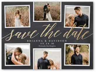 Save The Date Cards: Gallery Medley Save The Date, Grey, 6X8, Matte, Signature Smooth Cardstock, Square