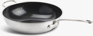 Premiere 3 Ply Stainless Steel Evershine Open Wok 30cm