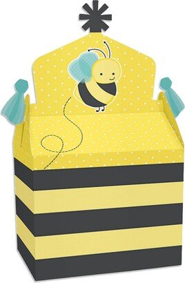 Big Dot of Happiness Honey Bee - Treat Box Party Favors - Baby Shower or Birthday Party Goodie Gable Boxes - Set of 12