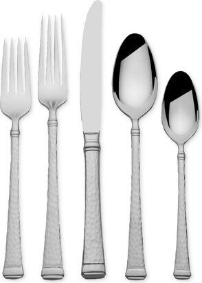 Harmony Hammered 65-Pc. Flatware Set, Service for 12