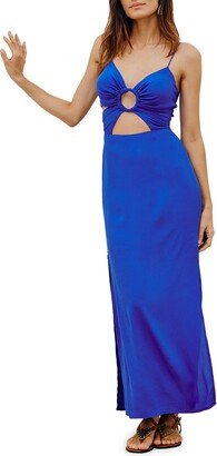 Felipa Solid Cutout Cover-Up Dress