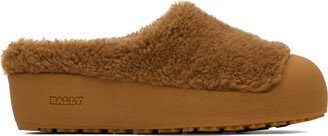 Tan Crans Shearling Slippers