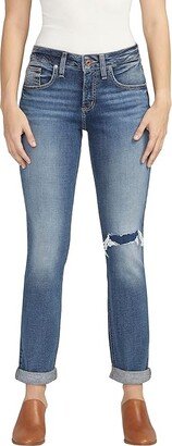 Boyfriend Mid-Rise Slim Leg Jeans L27101EAE217 (Indigo) Women's Jeans