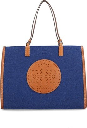 Ella Logo-Perforated Tote Bag