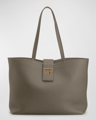 TF Small Grain Leather East-West Tote Bag