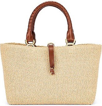 Small Marcie Tote Bag in Tan