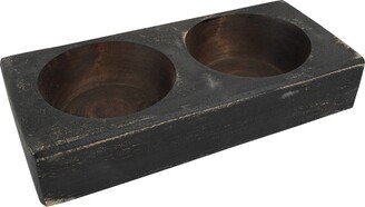 Home Decor Option-Two Hole Cheese Molds-12 X 5 2-Cheese Mold-Waxed-Big Sale-Two Molds-Home #2-Black