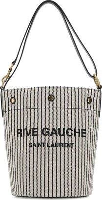 Rive Gauche Striped Bucket Bag
