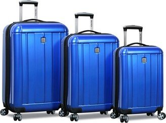 Contour 3-Piece Hardside Spinner Luggage Set - Blue