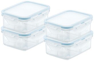 Lock n Lock Purely Better 8-Pc. Rectangular Food Storage Containers with Dividers, 12-Oz.