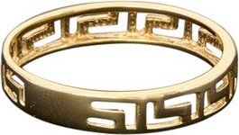 14K Greek Key Band Ring