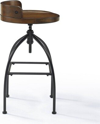 Edison Adjustable Height Stool Brown