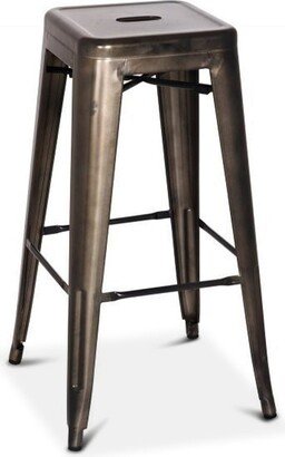 NPD Oxford Metal Bar Stool GUNMETAL - SET OF 4