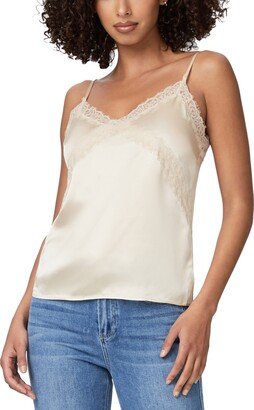 Gwen Ilya Lace Trim Silk Camisole