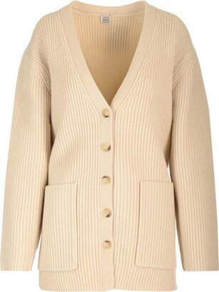 V-Neck Button Cardigan