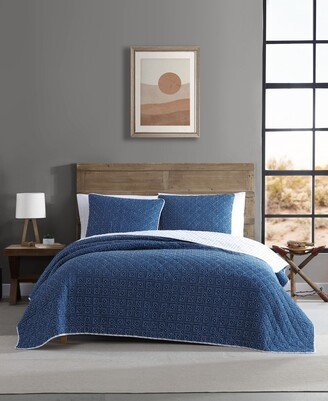 Hamilton Cotton Reversible 3 Piece Quilt Set, King