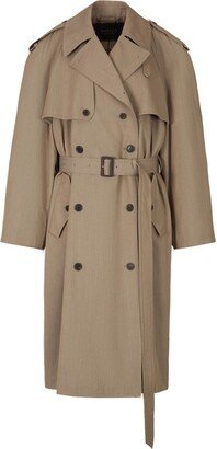 Oversized Double-Breasted Trench Coat