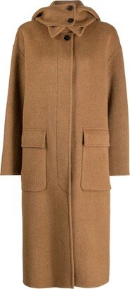 STUDIO TOMBOY Hooded Single-Breasted Coat-AA