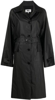 Single-Breasted Belted Trench Coat