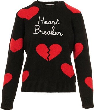 Heart Breaker Embroidered Crewneck Jumper