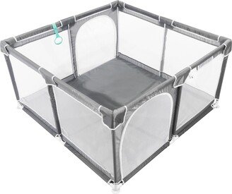 AMERROBIL 50W x 50D x 27H Baby Safety Gate with Storage Bag-AA